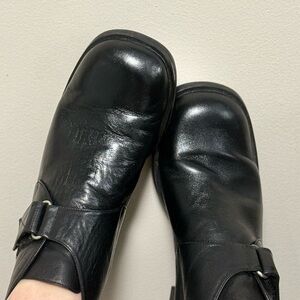Liz Cole Black Leather Ankle Boots